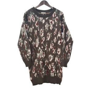 NWT STITCHDROP Floral Sweater Dress Women Size M Casual Classic Fall Whimsygoth